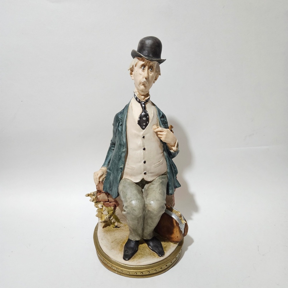 Giuseppe Cappe Doctor Figurine Capodimonte Sculpture Porcelain Statue Italy Art
